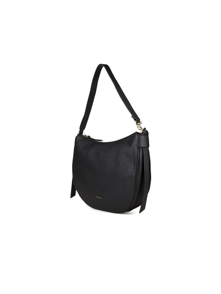 Coccinelle Shoulder Bag — Black Cowhide