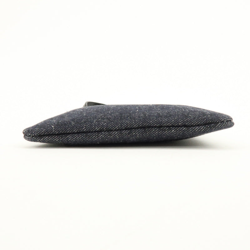 Bvlgari Logomania Canvas With Leather Black Denim_jeans Bag