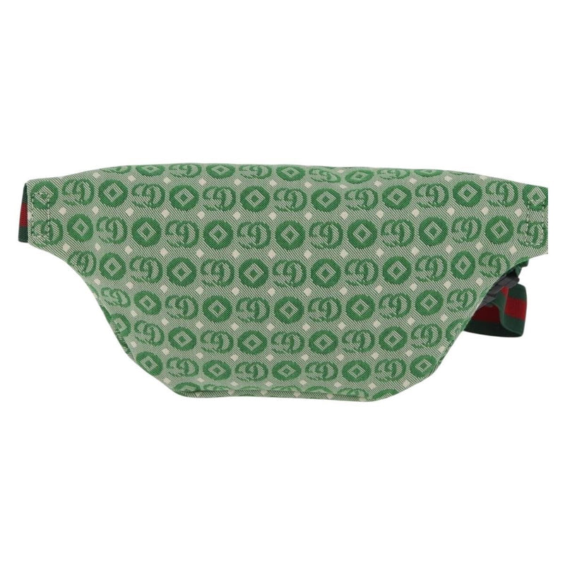 Gucci Childrens Belt Gg Canvas Green Bag