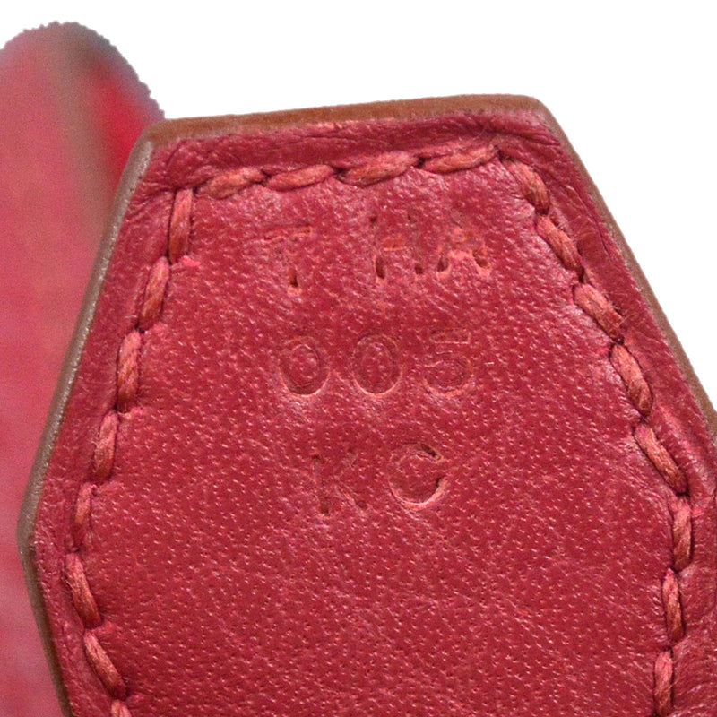 Hermes Bolide Clemence Red Leather Bag