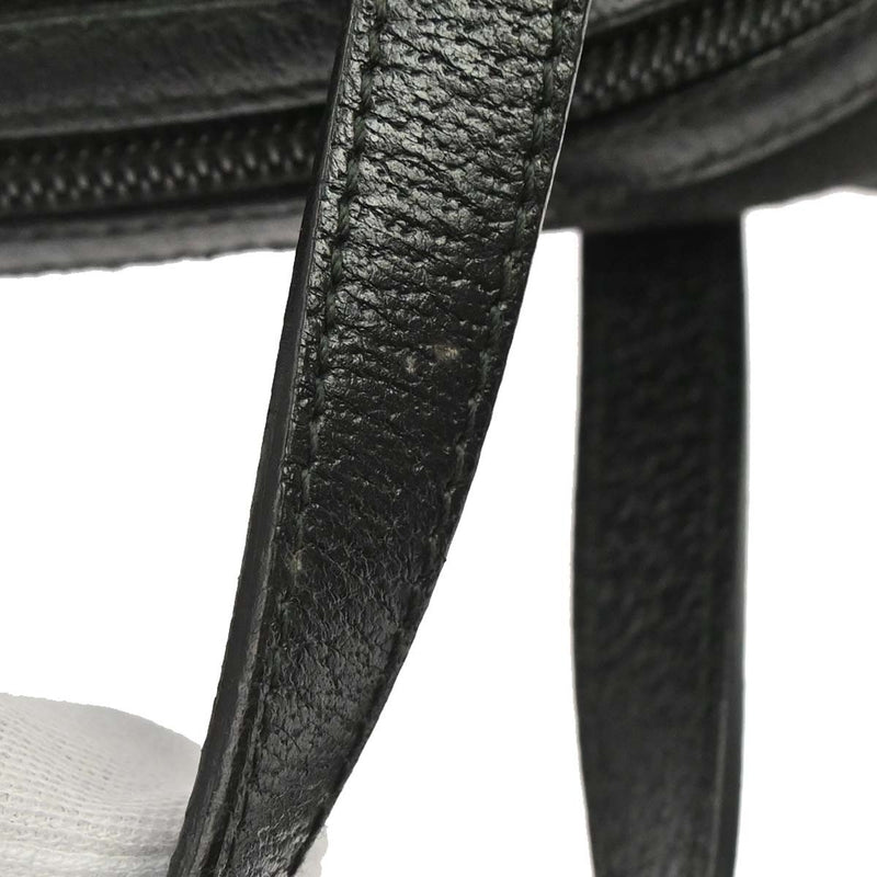 Gucci Zip Around Bowling Gg Canvas Black Bag