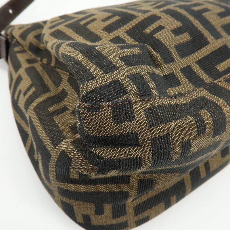 Fendi Mamma Baguette Monogram Canvas Brown Bag