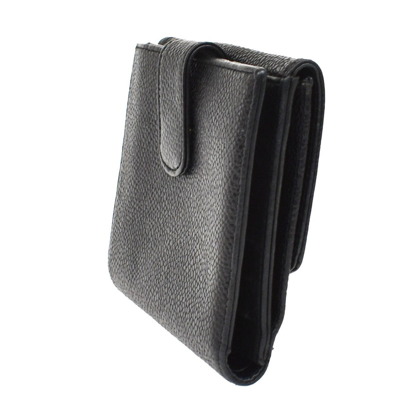 Chanel Vintage Timeless Bifold Caviar Black Leather Accessory