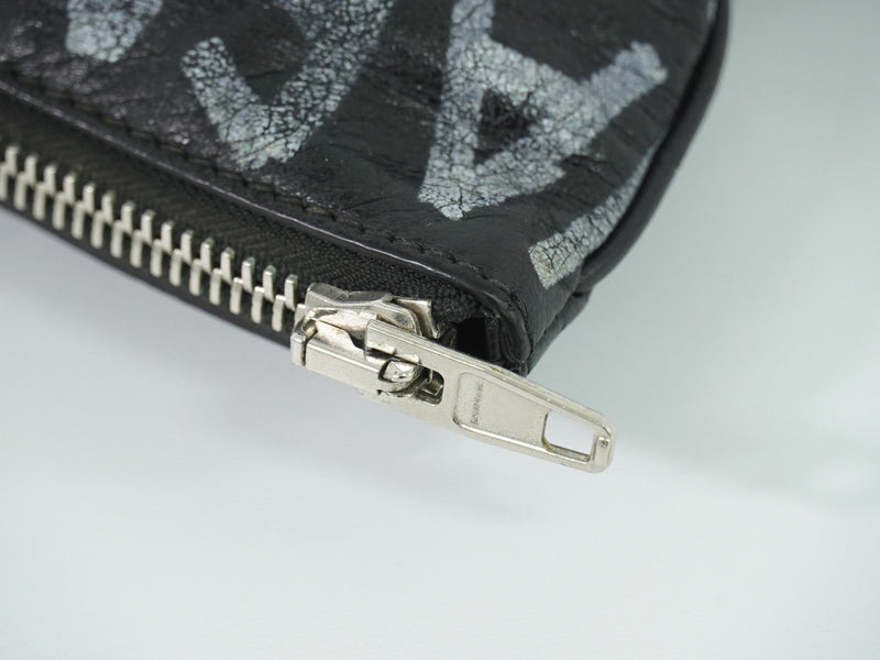 Balenciaga Graffiti Leather Black Bag