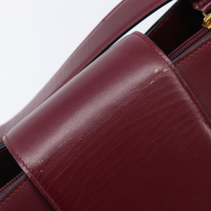 Cartier Must De Leather Burgundy Bag
