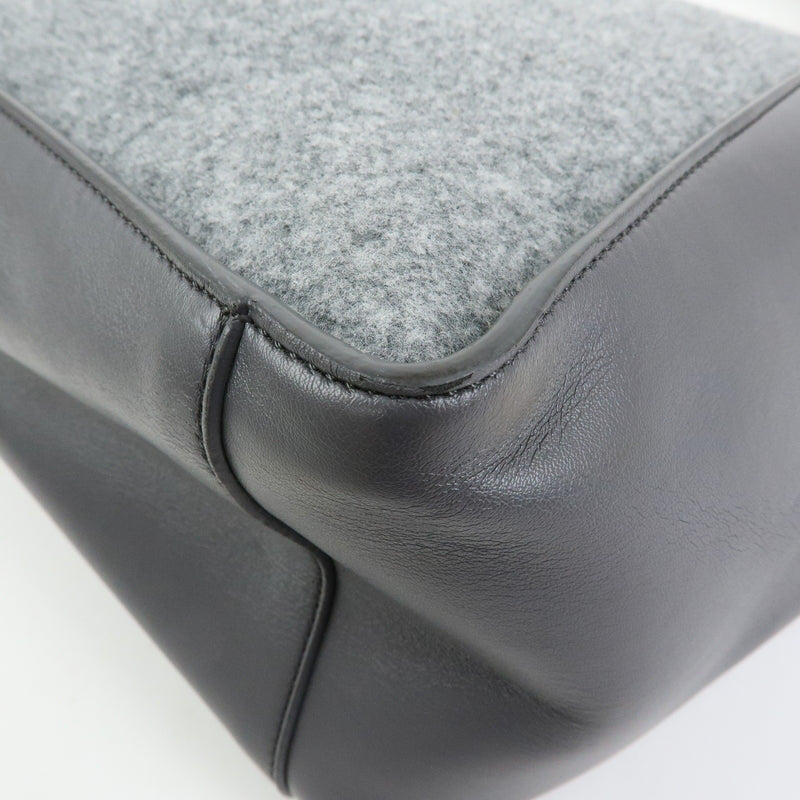 Stella Mccartney Alter Faux Leather Gray Canvas Bag