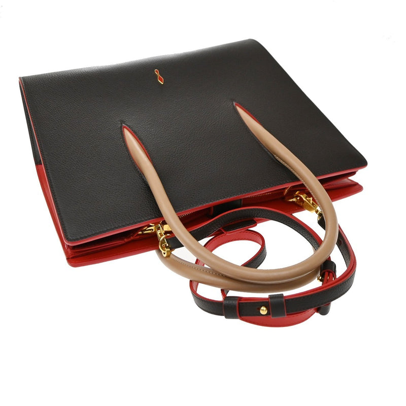 Christian Louboutin Paloma Printed Leather Brown Bag