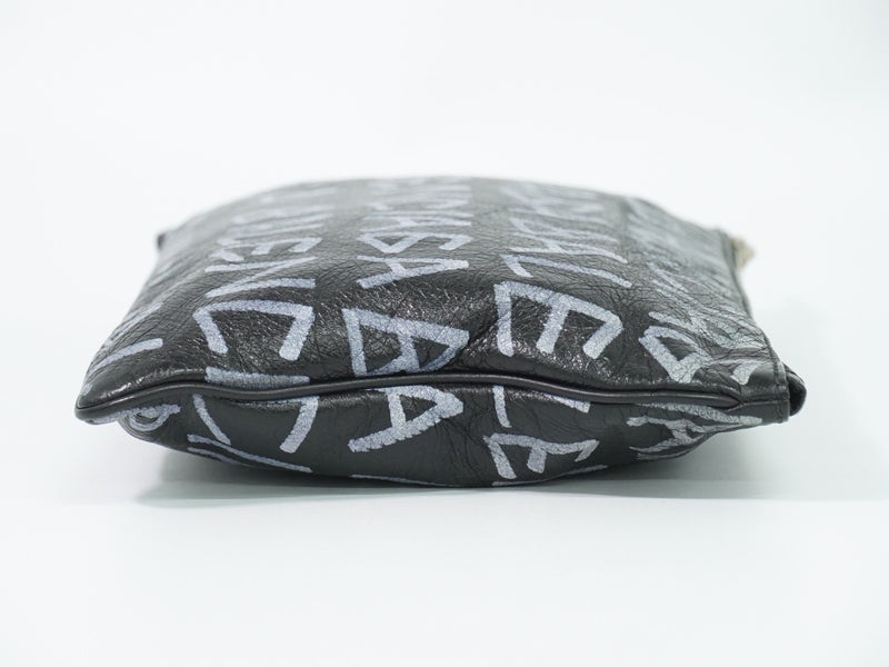 Balenciaga Graffiti Leather Black Bag