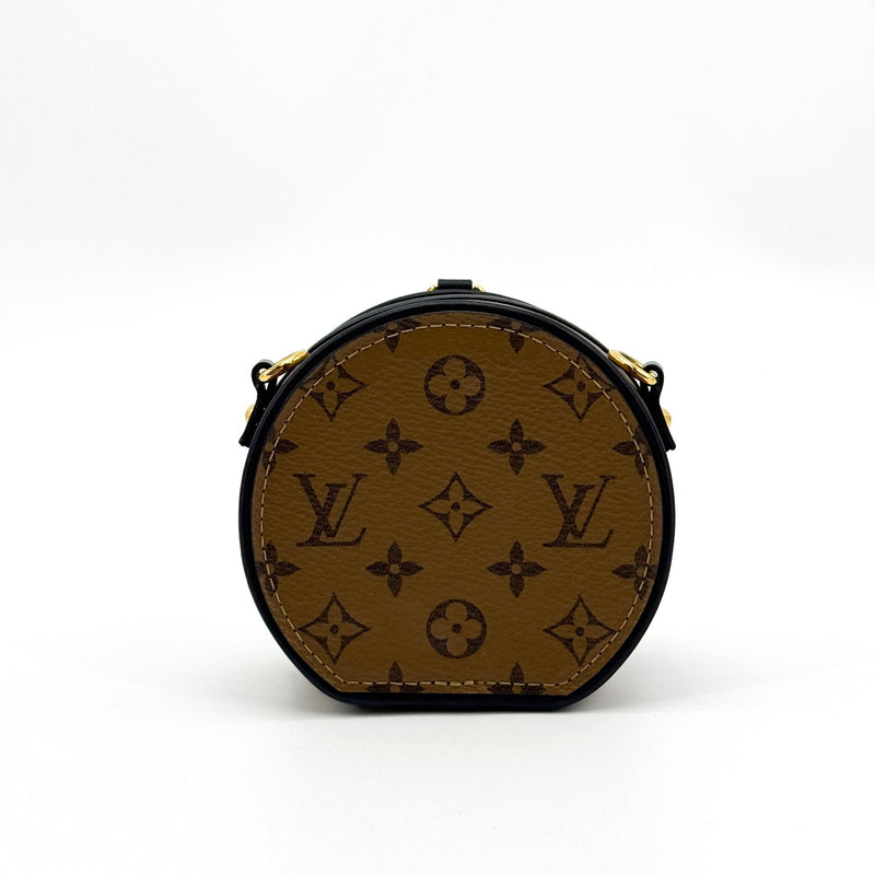 Louis Vuitton Mini Boite Chapeau Reverse Monogram Canvas Brown Bag