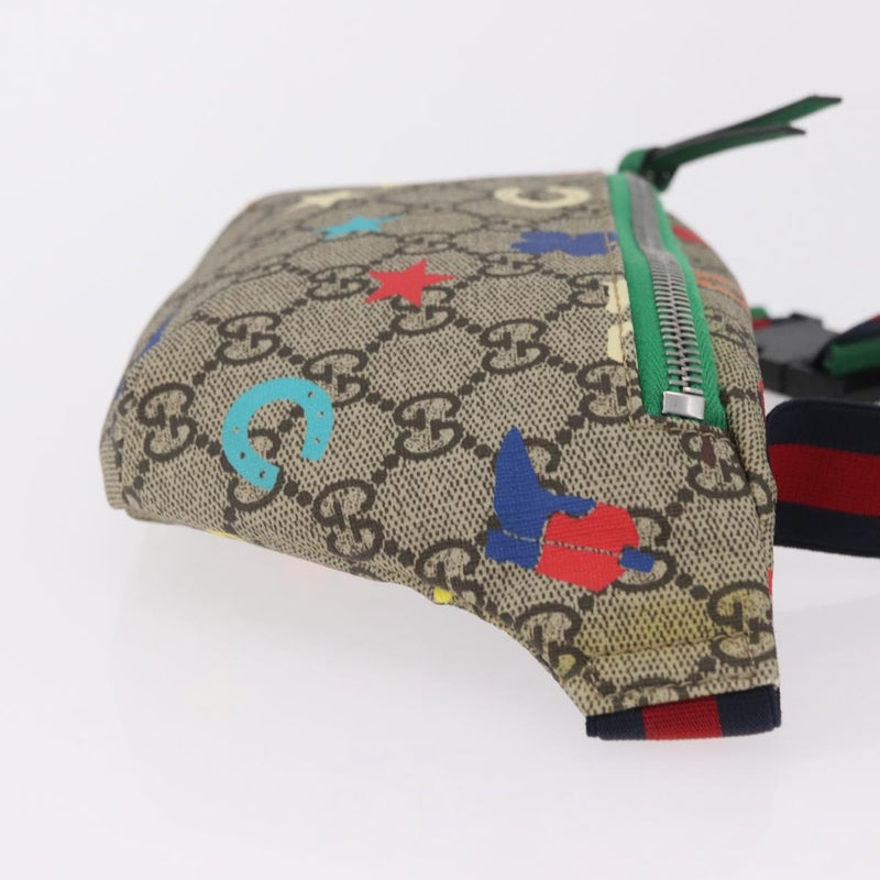 Gucci Childrens Belt Bag Printed Gg Coated Canvas Beige