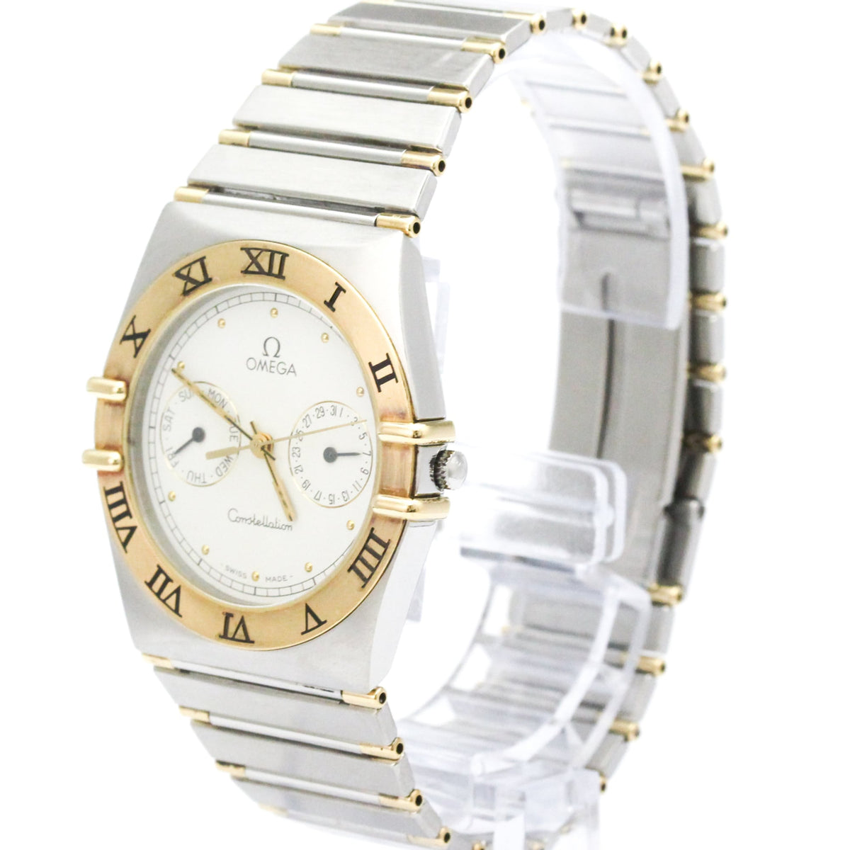 Omega Constellation Quartz Stainless Steel And Yellow Gold Watches