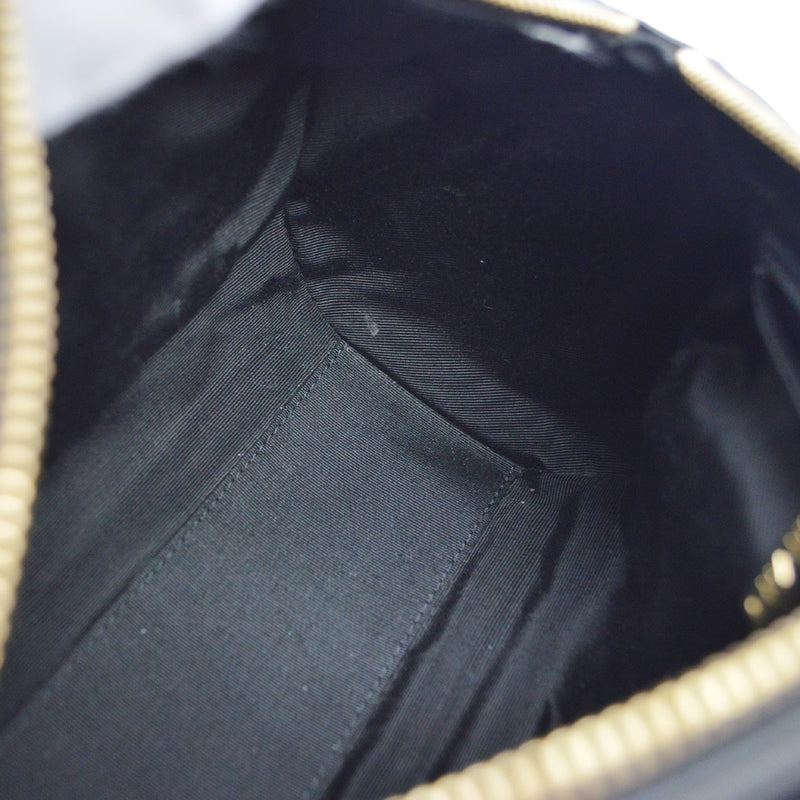Chanel Chocolate Bar Barrel Quilted Leather Black Bag