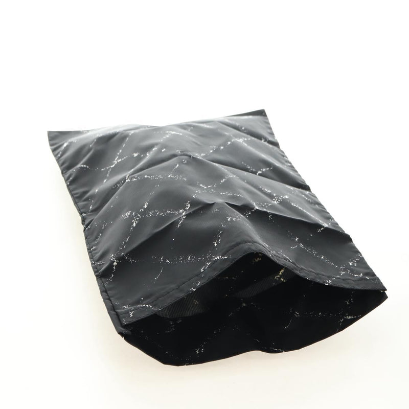Chanel Travel Line Lock Printed Nylon Black Bag