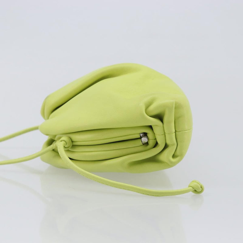 Bottega Veneta The Pouch Coin Purse Leather Green