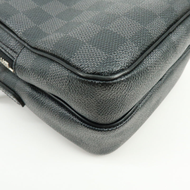 Louis Vuitton Rem Damier Graphite Black Canvas Bag