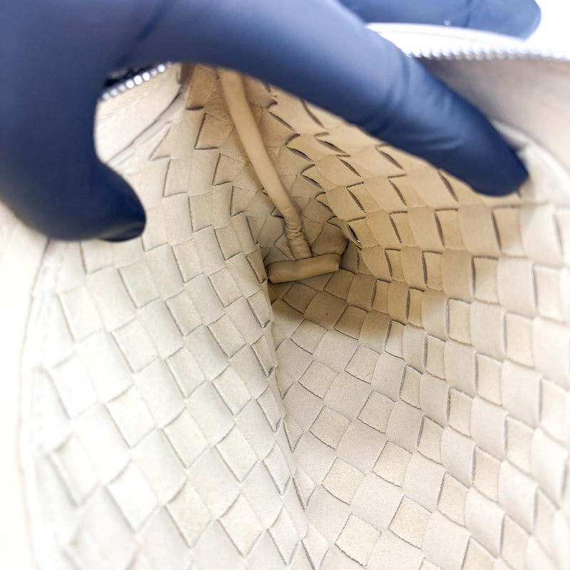 Bottega Veneta Duo Intrecciato Nappa Beige Leather Bag