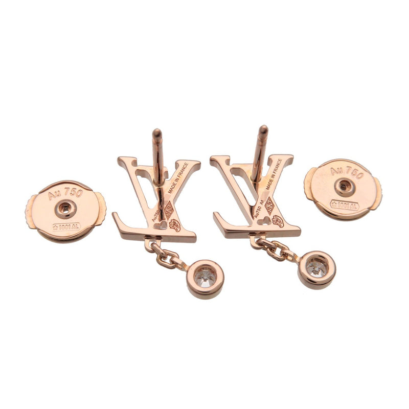 Louis Vuitton Idylle Blossom Lv Ear Stud 18k Yellow Gold With Diamond Rose_gold Bijoux