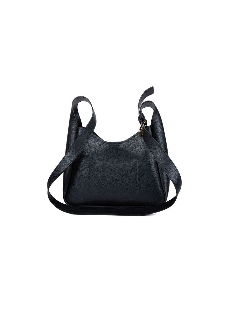 Michael Kors Birch Medium Shoulder Bag — Black Leather