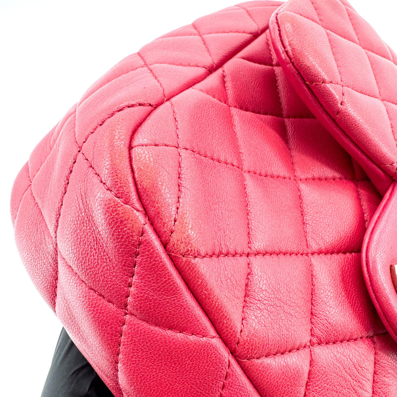 Chanel Backpack Seoul Lambskin Pink Leather