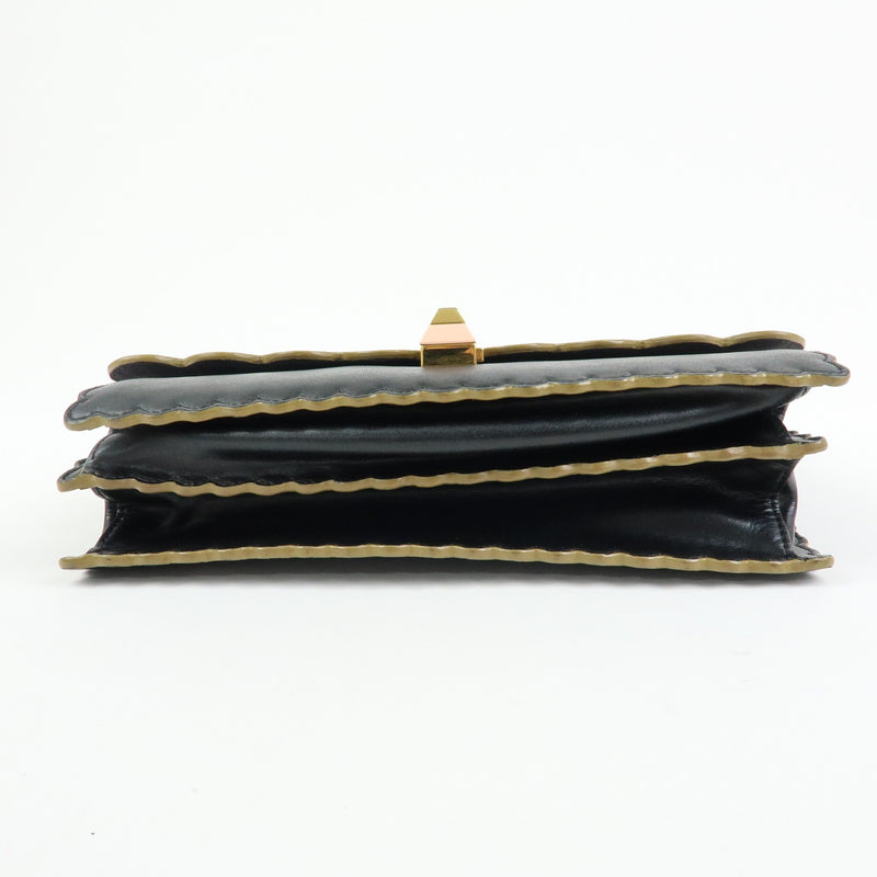 Fendi Kan I Leather Black Bag