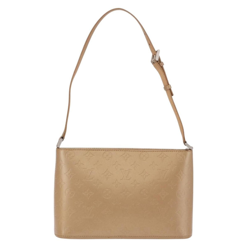 Louis Vuitton Mat Allston Monogram Vernis Beige Leather Bag