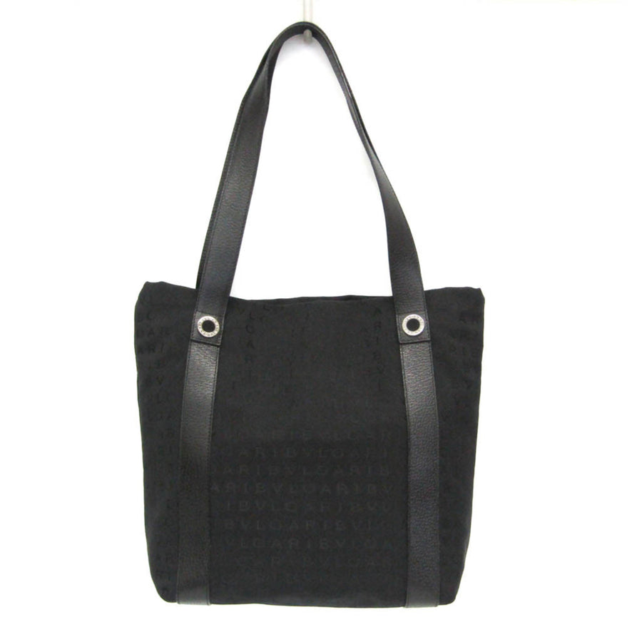 Bvlgari Logomania Canvas Black Bag