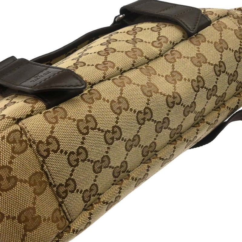 Gucci Buckle Messenger Gg Canvas Beige