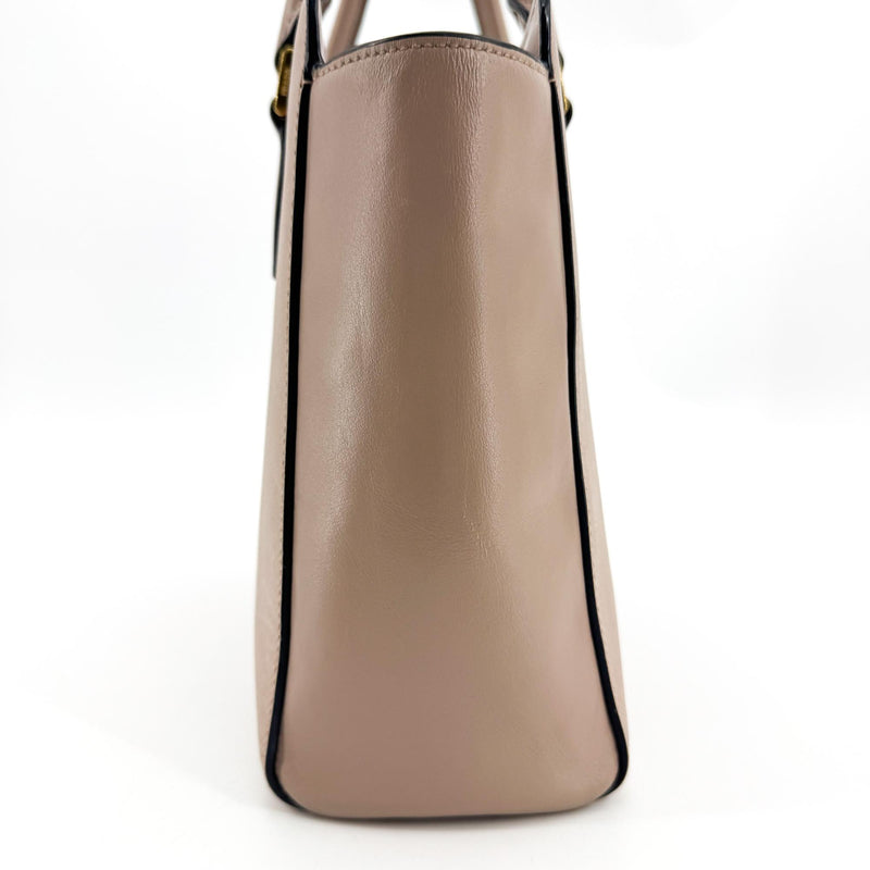 Prada Vintage Tote Leather Beige