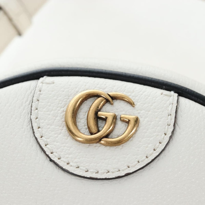 Gucci X Adidas Ophidia Round Leather White Bag