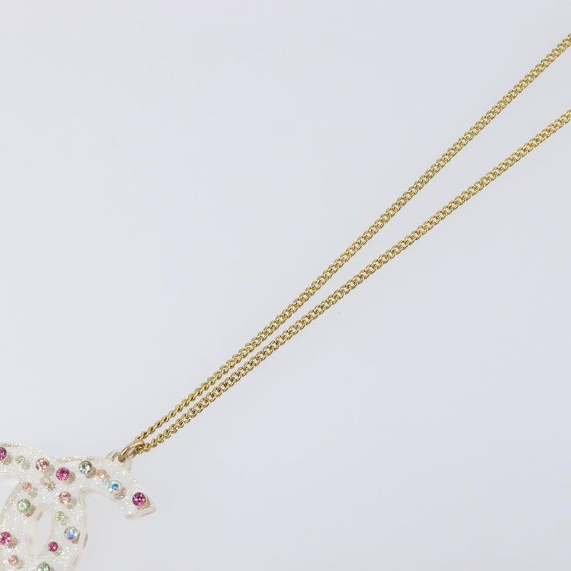 Chanel Cc Pendant Multicolor Crystal Embellished Metal Multicolour Bijoux