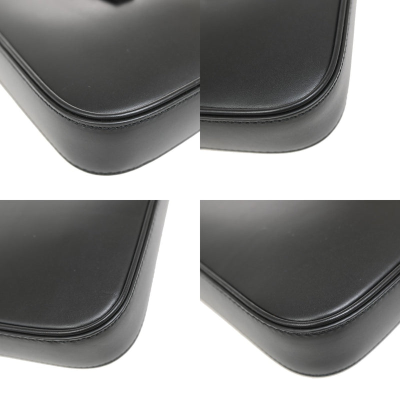 Saint Laurent Le 5 A 7 Vertical Leather Black Bag