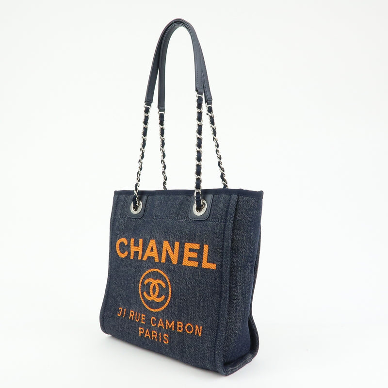 Chanel Deauville Denim Blue Denim_jeans Bag