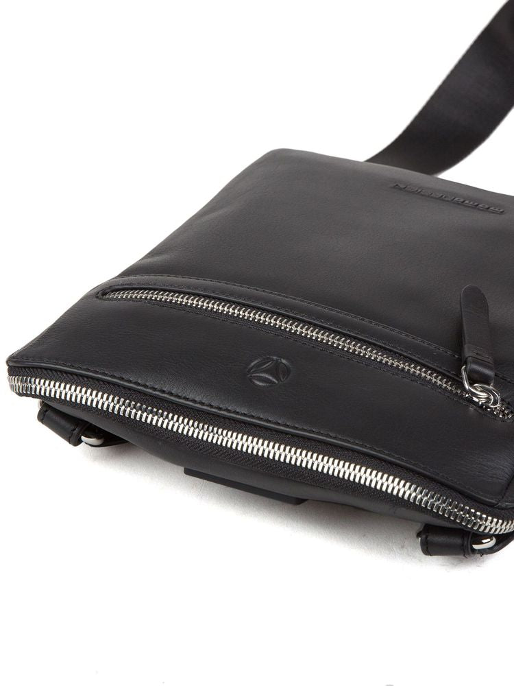 Momo Design Genuine Leather Shoulder Bag — Black