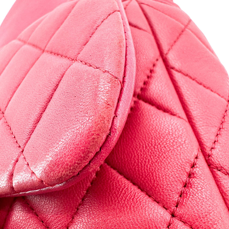 Chanel Backpack Seoul Lambskin Pink Leather