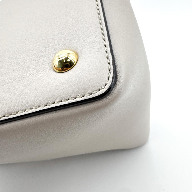 Fendi 2jours Leather Gray Bag
