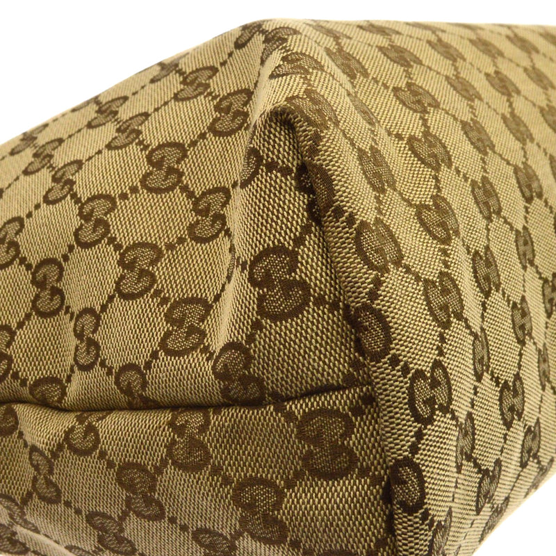 Gucci Web Zip Gg Canvas Beige Bag