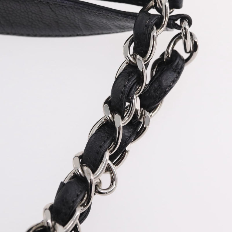 Chanel Grand Shopping Quilted Caviar Black Leather Bag