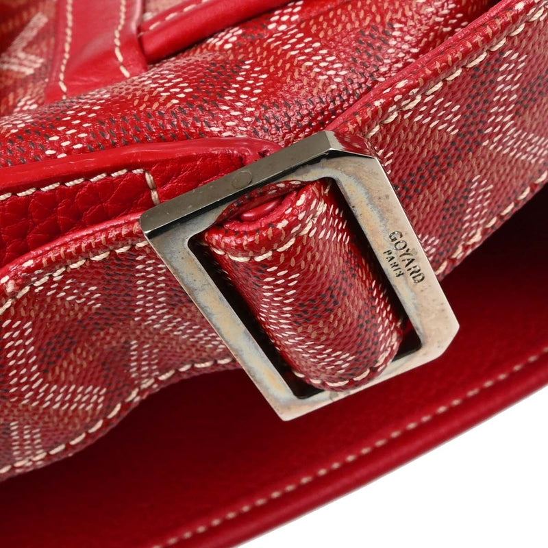 Goyard Grand Bleu Messenger Coated Canvas Red