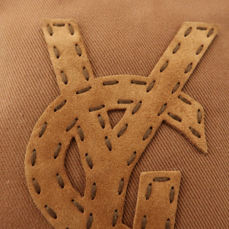 Saint Laurent Kahara Cassandra Canvas Brown Bag