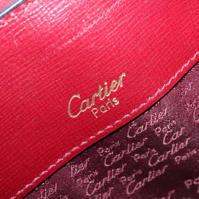 Cartier Must De Leather Burgundy Bag