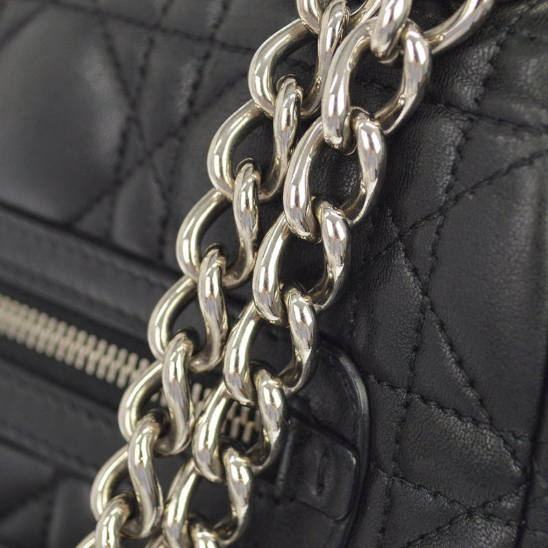 Christian Dior Black Cannage Leather Bag