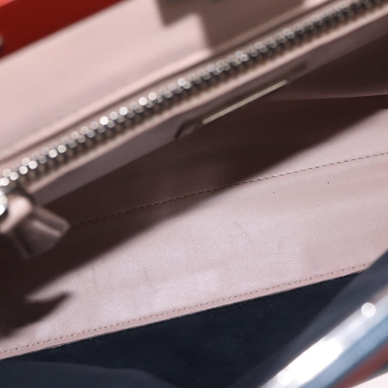 Fendi Peekaboo Ruffled Leather Blue Bag