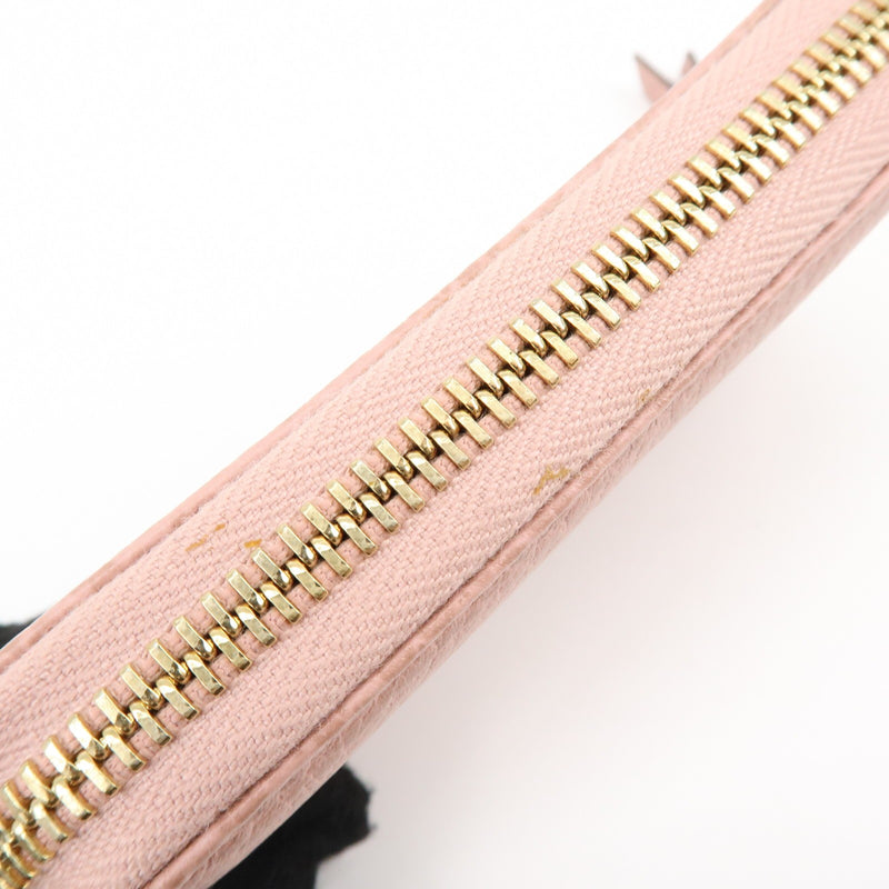 Gucci Swing Zip Around Leather Pink Accessory