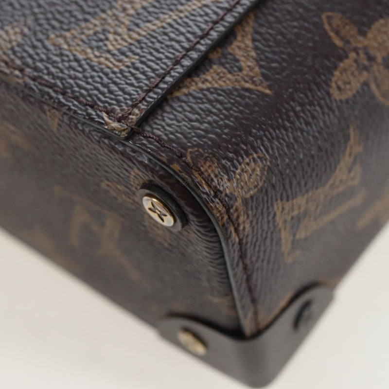 Louis Vuitton Vertical Box Trunk No.7 Loeil Vintage Monogram Canvas Brown Bag