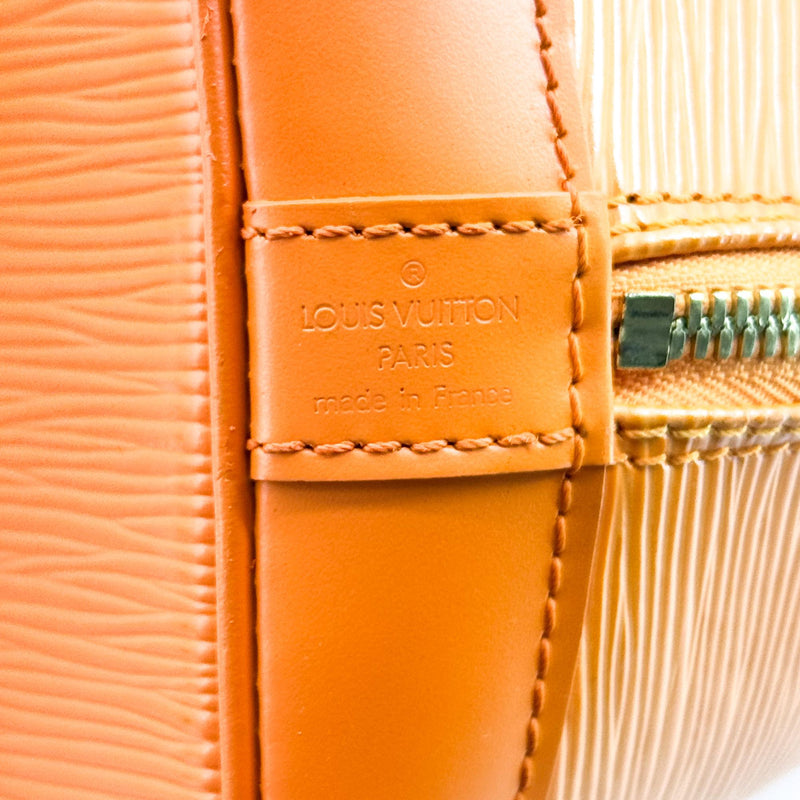 Louis Vuitton Alma Epi Leather Orange Bag