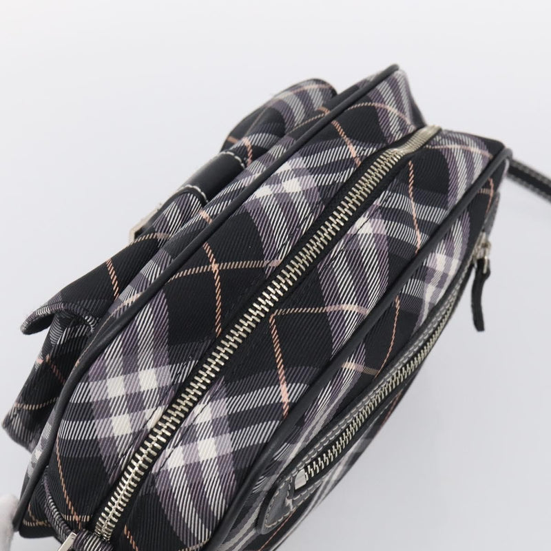 Burberry Nova Check Blue Label Nylon Black Bag