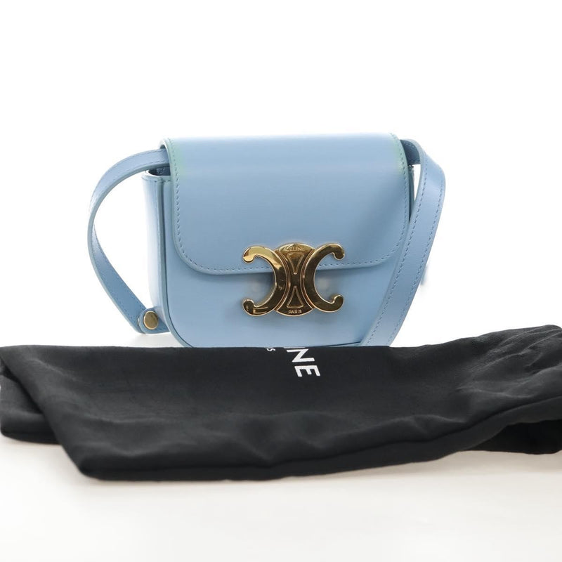 Celine Claude Leather Blue Bag