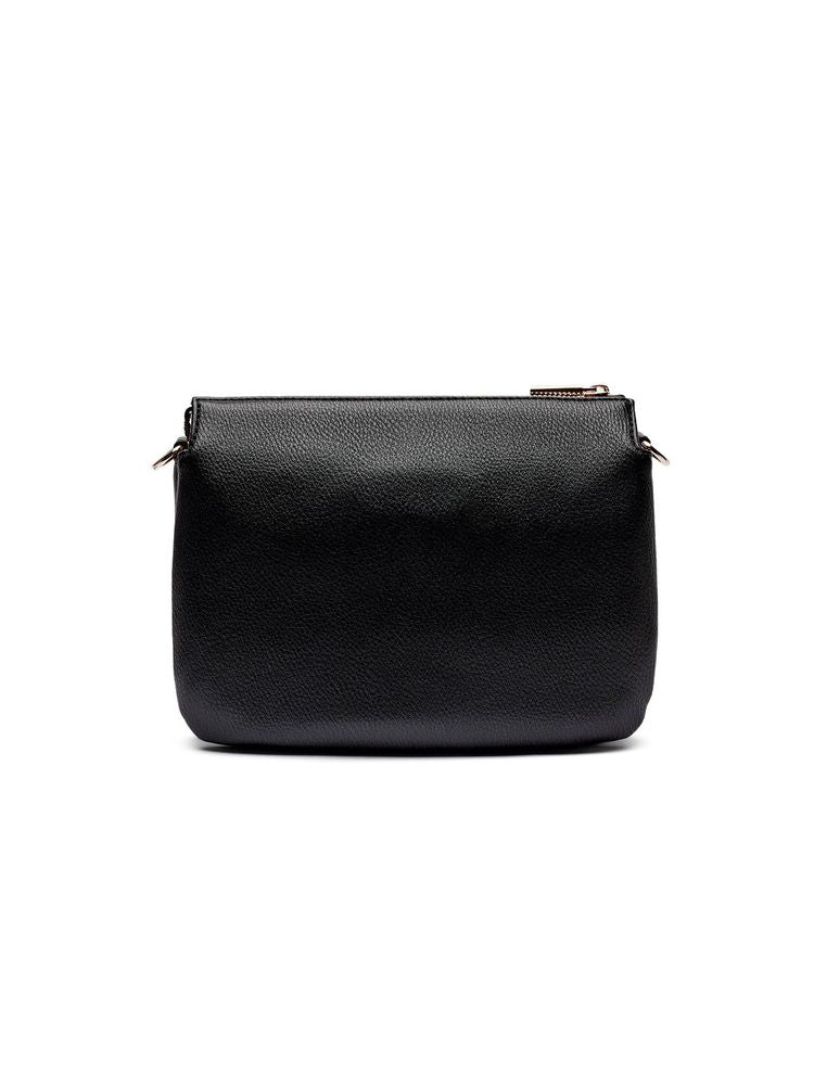 Liu Jo Textured Polyurethane Shoulder Bag — Black