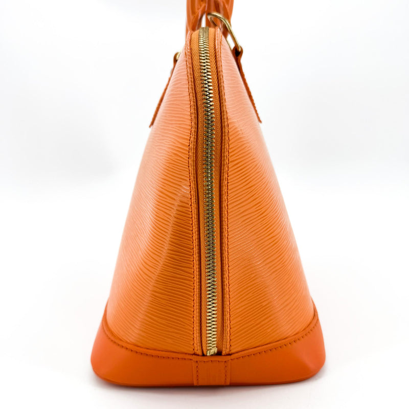Louis Vuitton Alma Epi Leather Orange Bag