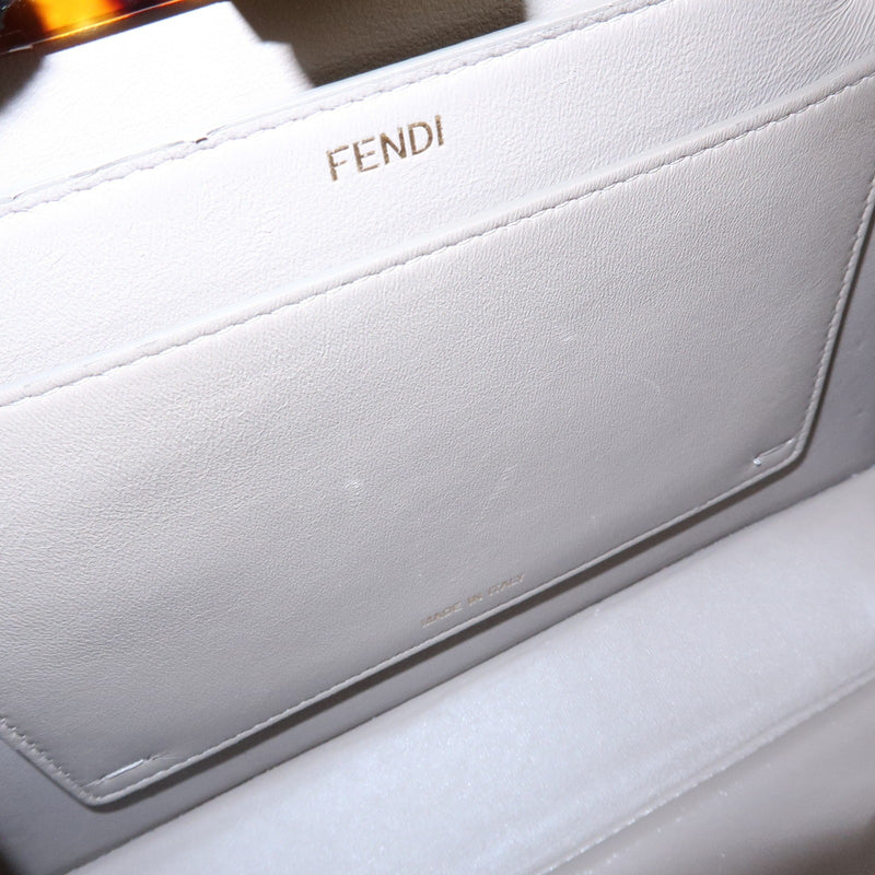 Fendi Peekaboo Iseeu Leather Gray Bag